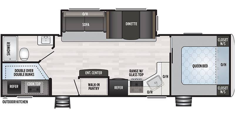 2020 Keystone Springdale West 280BHWE - Floorplan 1