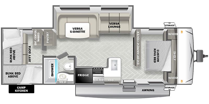 2023 FOREST RIVER SALEM 273QBXLX - Floorplan 1