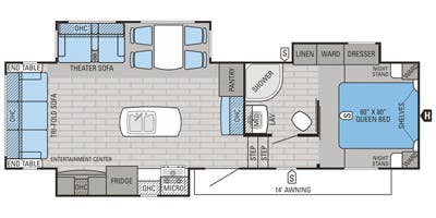 2016 JAYCO 28.5RSTS - Floorplan 1