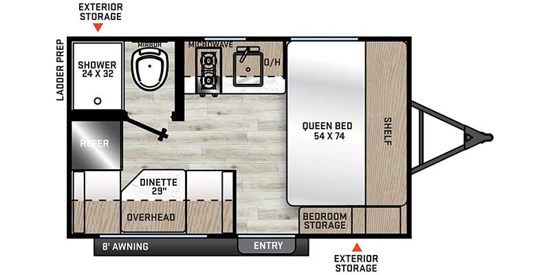 2025 Coachmen Catalina Summit Series 7 134RDX floorplan