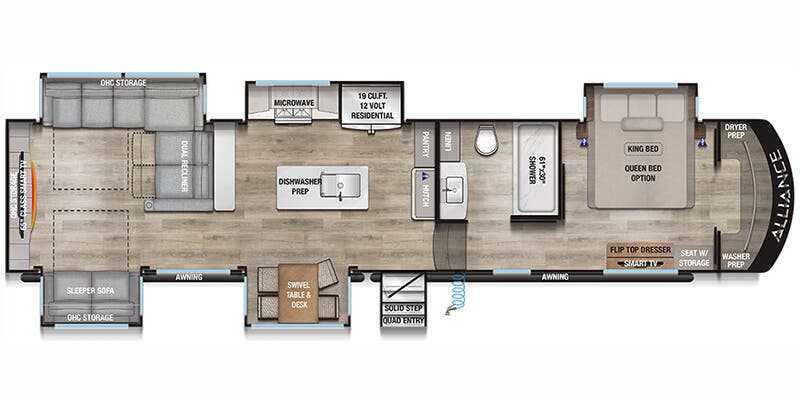 2025 Alliance RV Paradigm 375RD - Floorplan 1
