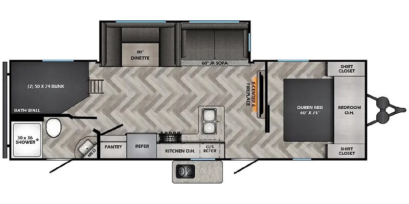 2025 CrossRoads Zinger ZR270BH floorplan