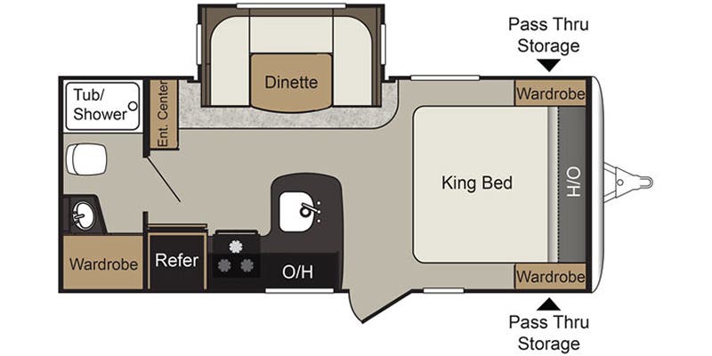 2018 KEYSTONE 19RB - Floorplan 1