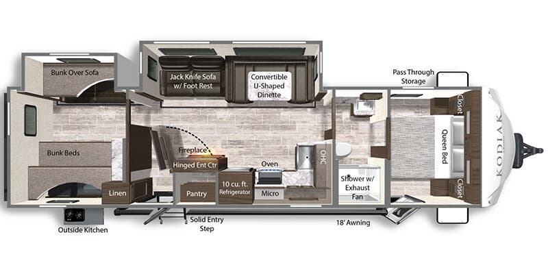 2025 DUTCHMEN KODIAK 332 BHSL - Floorplan 1