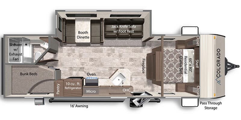 2025 DUTCHMEN 26BHC - Floorplan 1