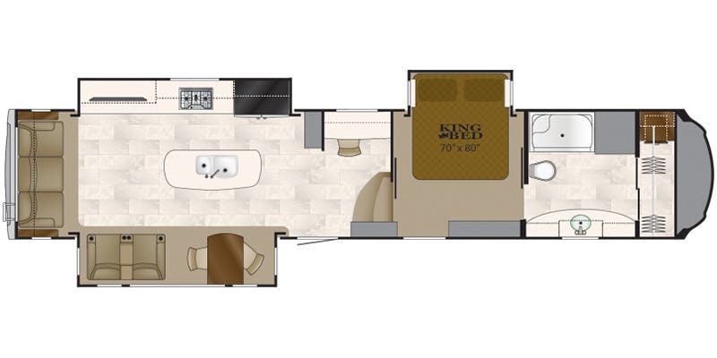 2018 HEARTLAND BIGHORN 3871FBO floorplan