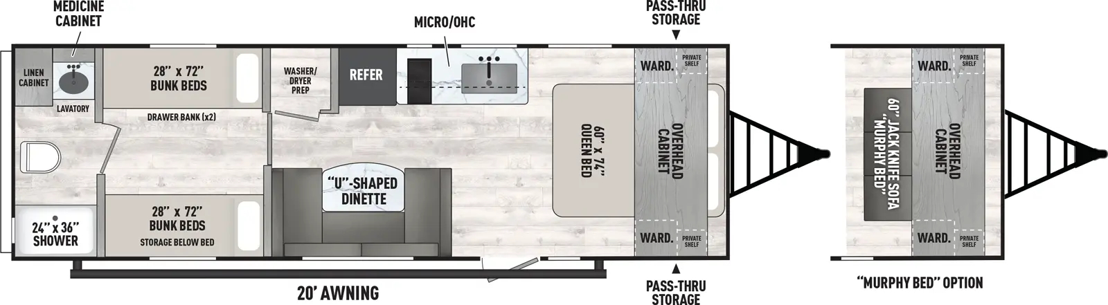 2025 COACHMEN 25QBH - Floorplan 1