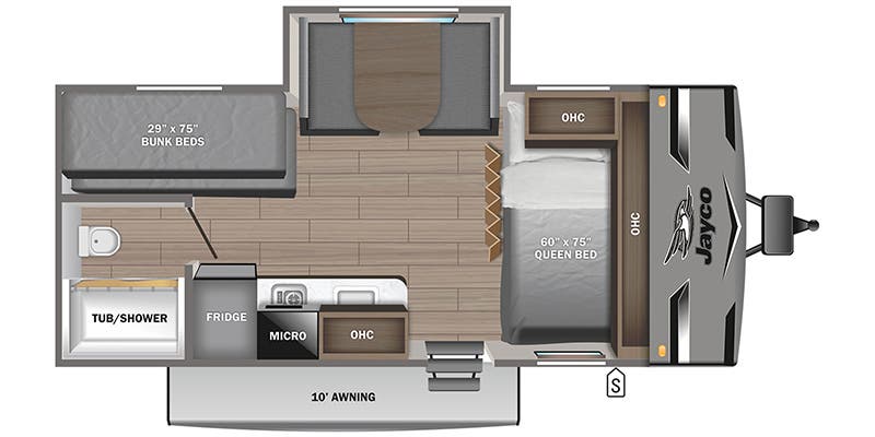 2024 Jayco Jay Flight SLX 184BS - Floorplan 1
