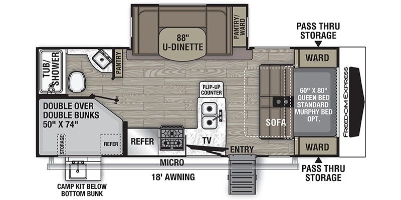 2021 Coachmen Freedom Express Ultra Lite 238BHS - Image 2