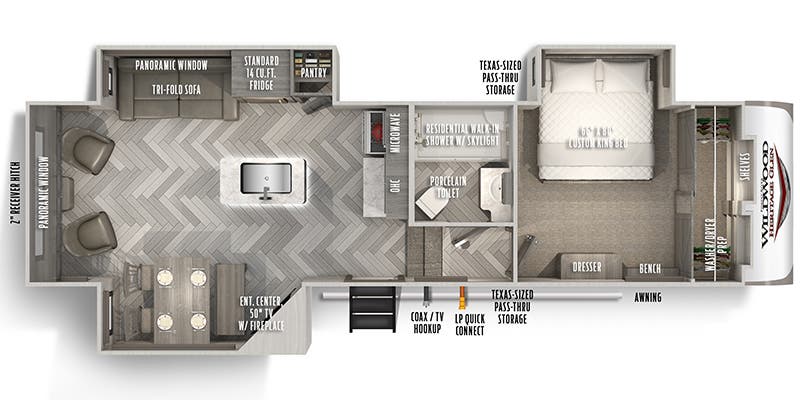 2022 FOREST RIVER 286RL - Floorplan 1