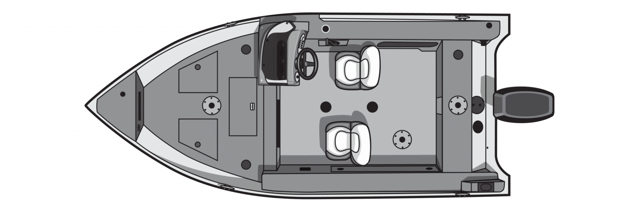 2026 Smokercraft LAZER 161 floorplan