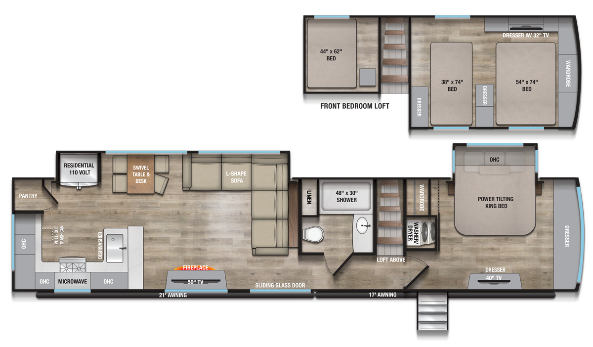 2027 ALLIANCE 44RKL - Floorplan 1
