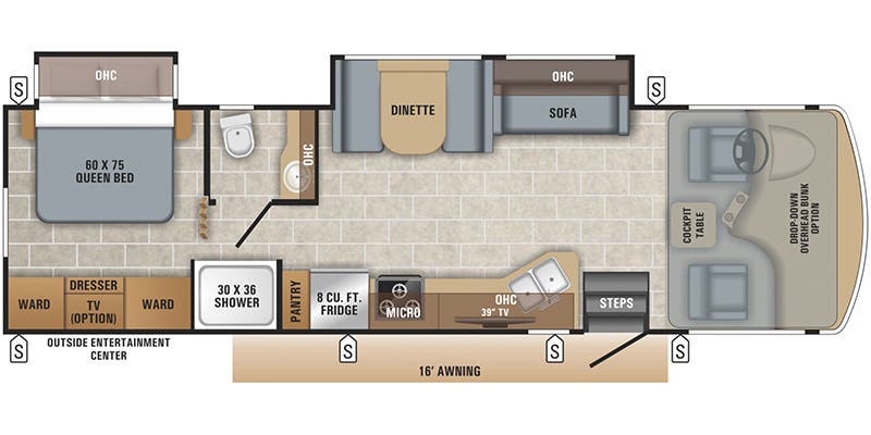 2019 Jayco Alante 31V - Floorplan 1