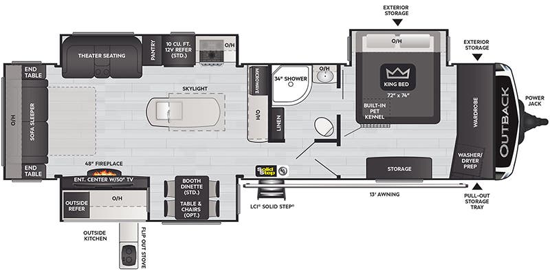 2023 KEYSTONE 330RL - Floorplan 1