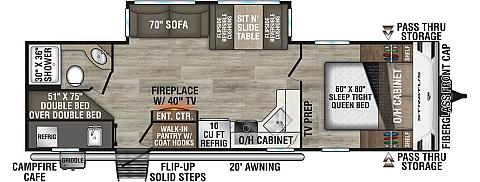 2027 VENTURE RV STRATUS 281VBH floorplan