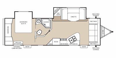 2013 COACHMEN FREEDOM EXPRESS 270FLDS - Floorplan 1
