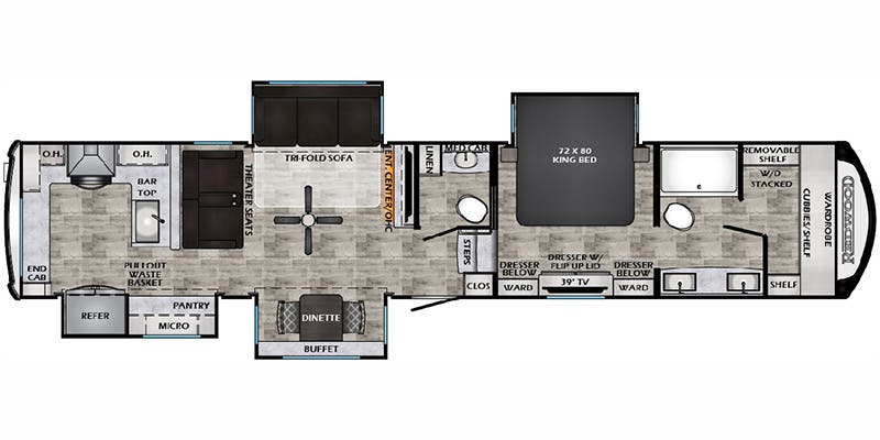 2024 CrossRoads Redwood RW4120GK - Floorplan 1