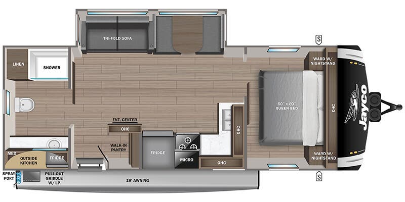 2025 JAYCO JAY FEATHER 25RB - Floorplan 1