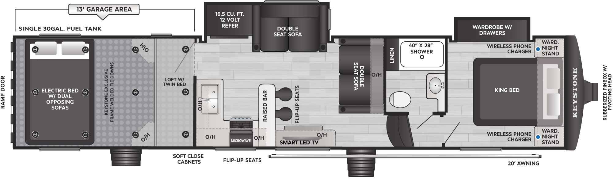 2026 Keystone Carbon 360 - Floorplan 1