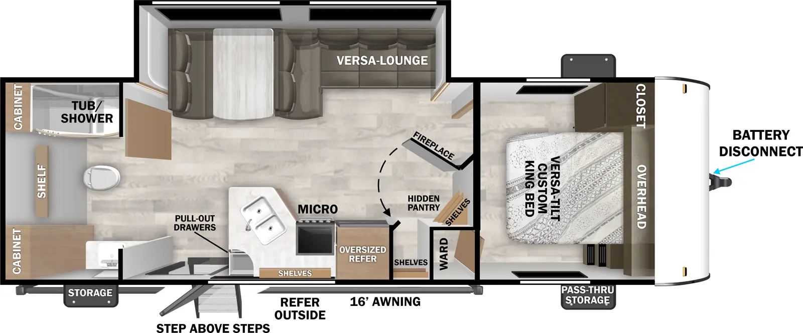 2026 FOREST RIVER WILDWOOD 251CE - Floorplan 1