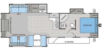 2016 Jayco JAYCO 33RLDS floorplan
