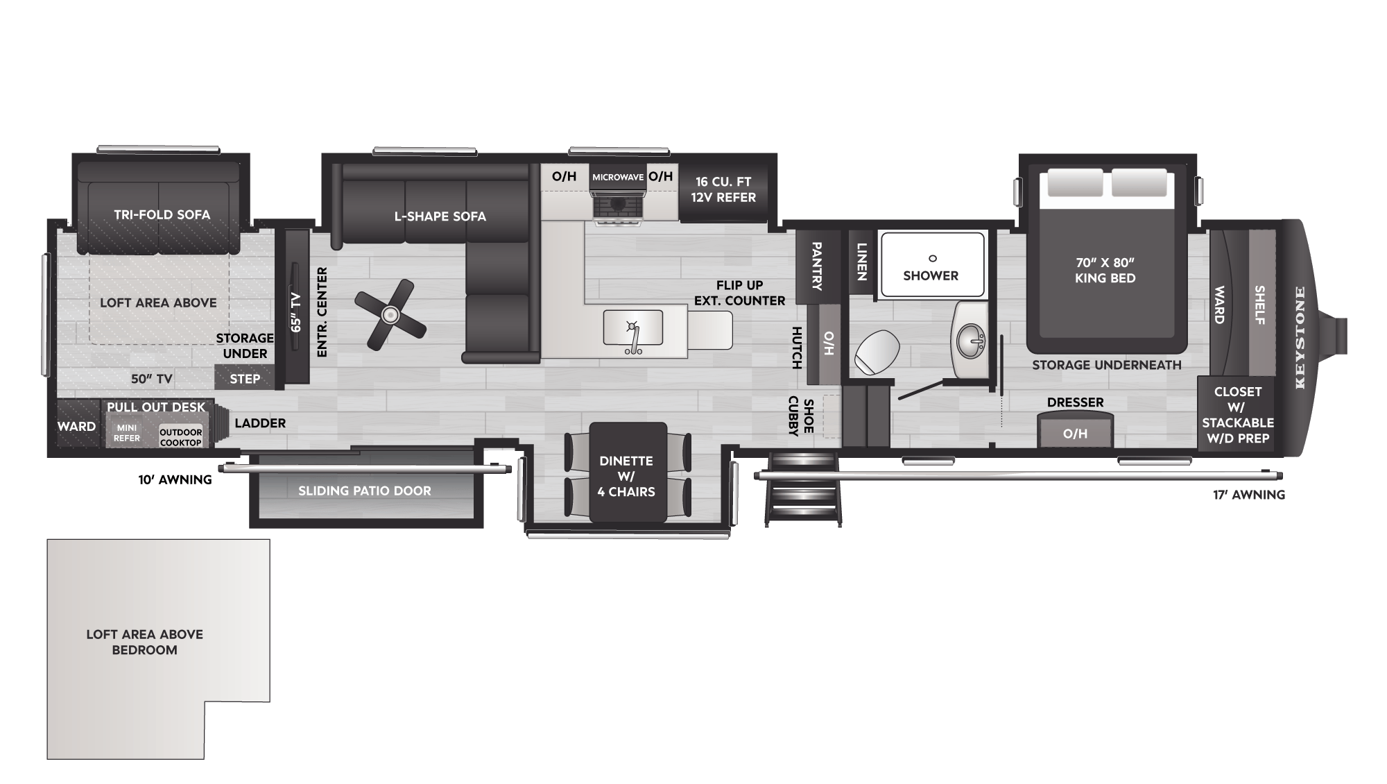 2026 Keystone Sprinter 3950SSP - Floorplan 1