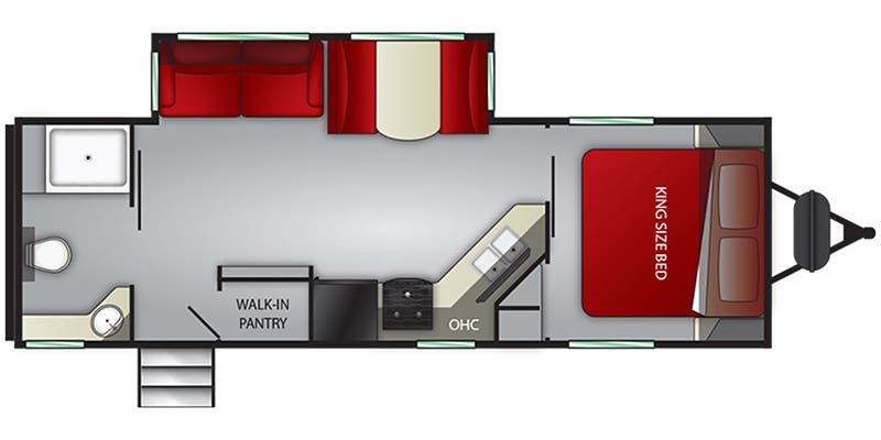 2019 Cruiser RV Radiance Ultra-Lite R-25RB floorplan