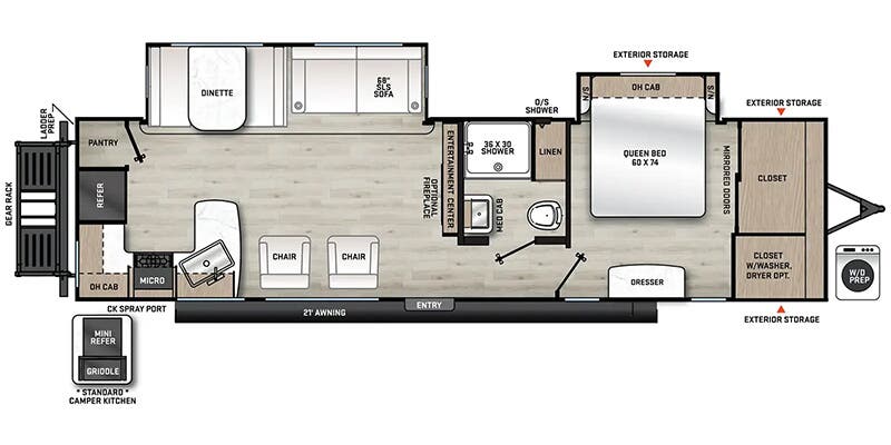 2024 Coachmen Catalina Legacy Edition 303RKDS floorplan