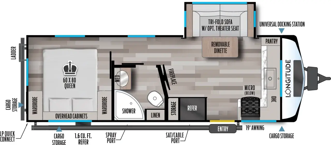 2027 EAST TO WEST 230FK - Floorplan 1