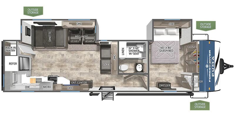 2026 PALOMINO 30RKQS - Floorplan 1
