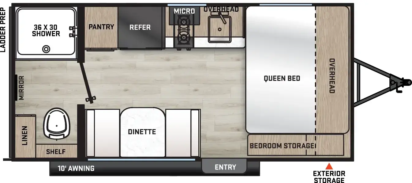 2027 COACHMEN 154RBX - Floorplan 1