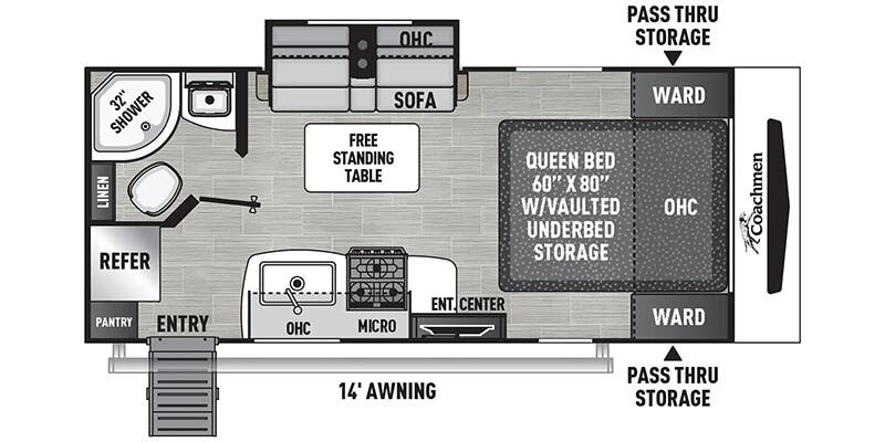 2024 COACHMEN 192RBS - Floorplan 1