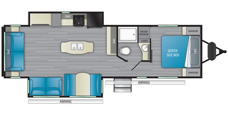 2022 HEARTLAND SUNDANCE 293RL - Floorplan 1