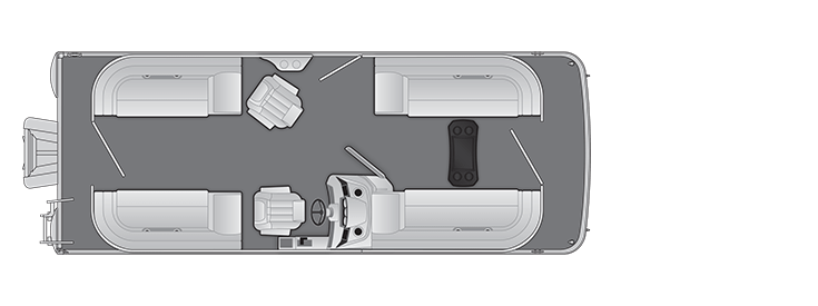 2026 Bennington 23 SSR Tritoon Pontoon - Floorplan 1