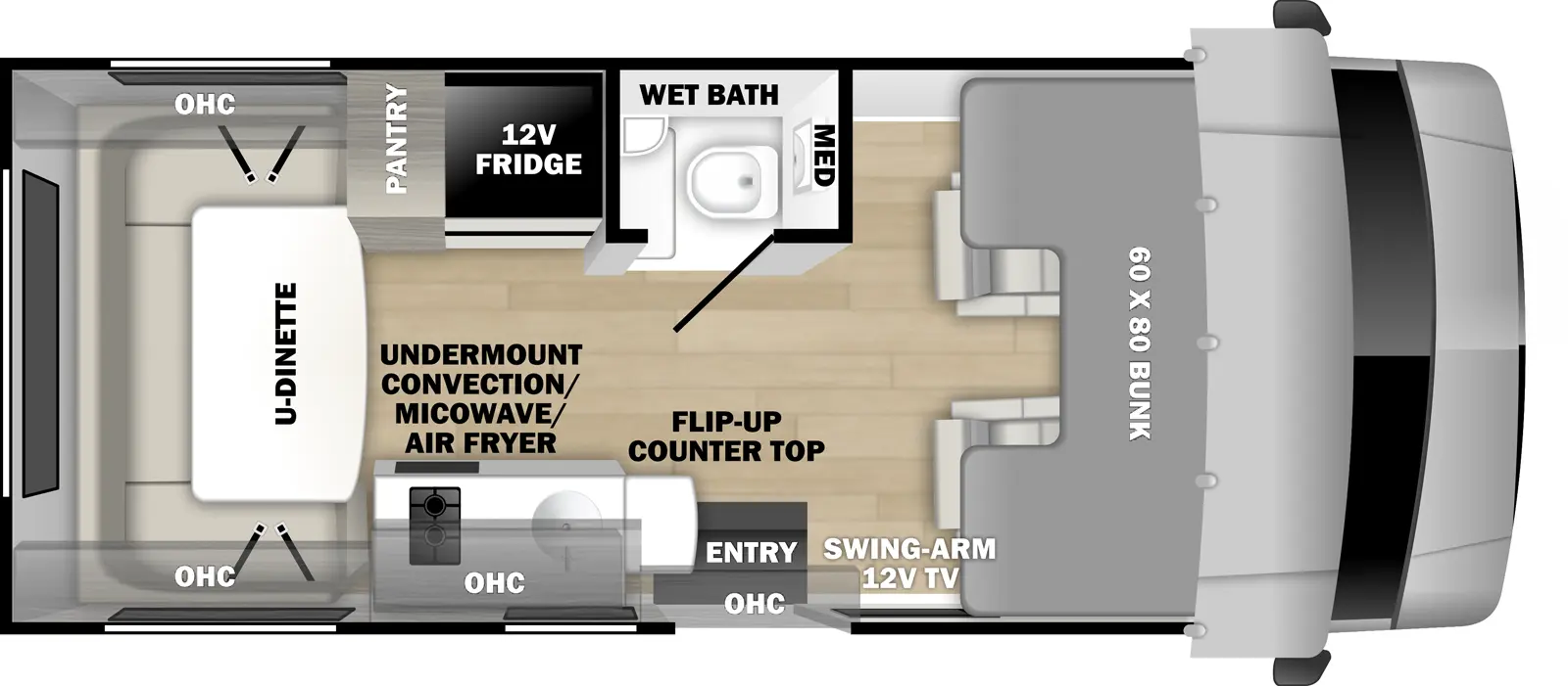2027 Forest River Solera 19N - Floorplan 1