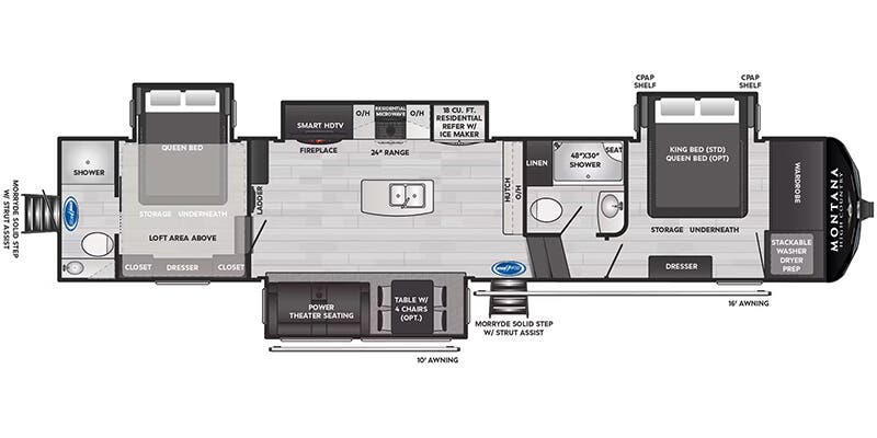 2025 KEYSTONE MONTANA 381TB - Floorplan 1
