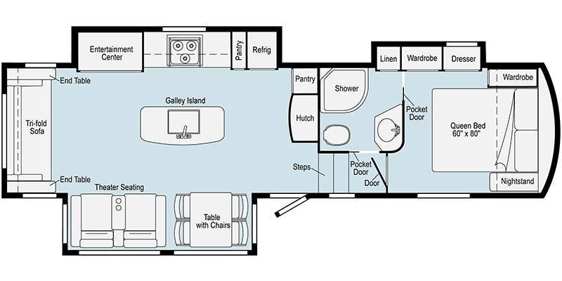 2021 Winnebago Voyage V2932RL - Floorplan 1