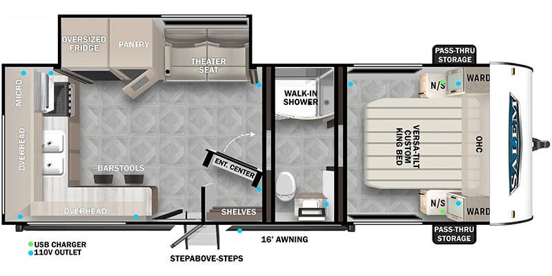 2025 FOREST RIVER 22ERASX - Floorplan 1