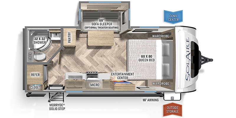 2023 PALOMINO 208SS - Floorplan 1
