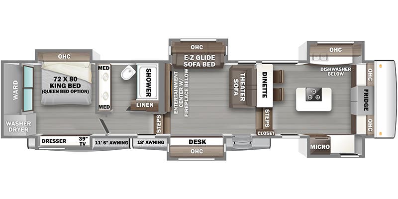 2024 FOREST RIVER 421FK - Floorplan 1