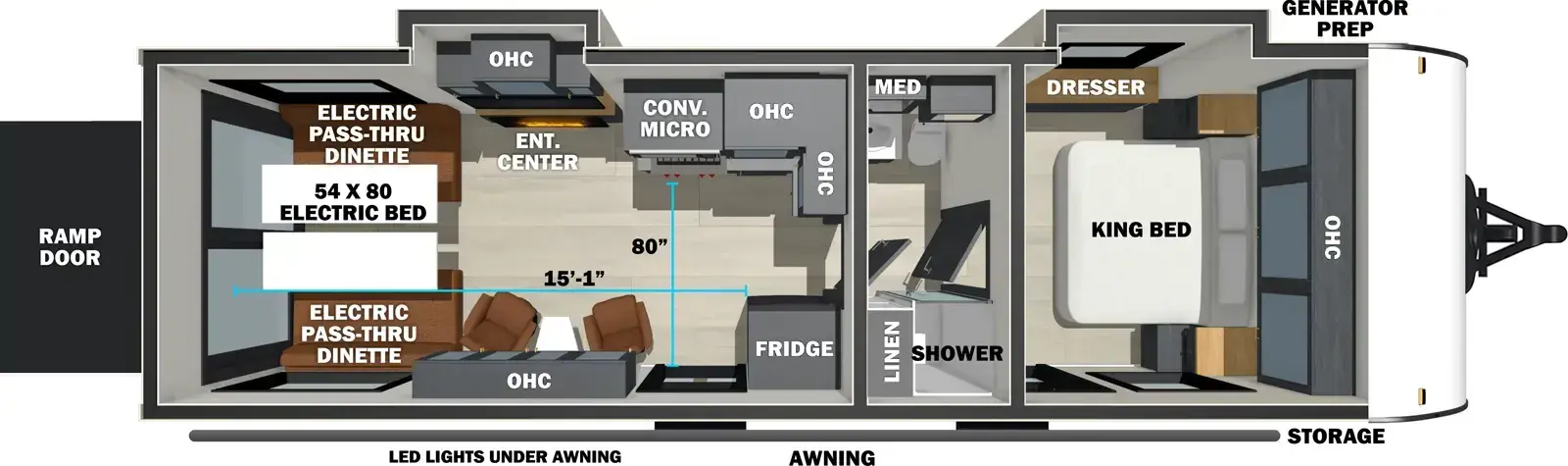2027 Forest River Stealth 2600 floorplan