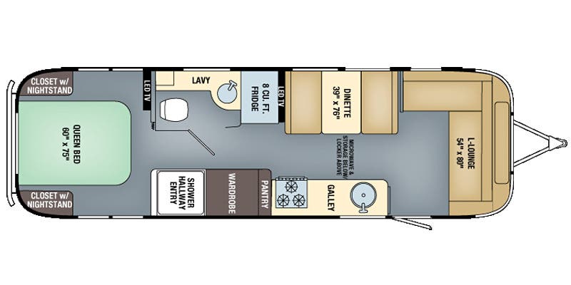 2017 Airstream International Serenity 30 - Floorplan 1