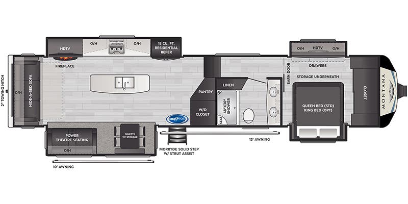 2021 KEYSTONE 3781RL - Floorplan 1