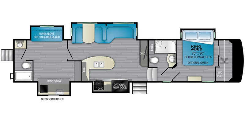 2021 ELKRIDGE 38RSRT - Floorplan 1