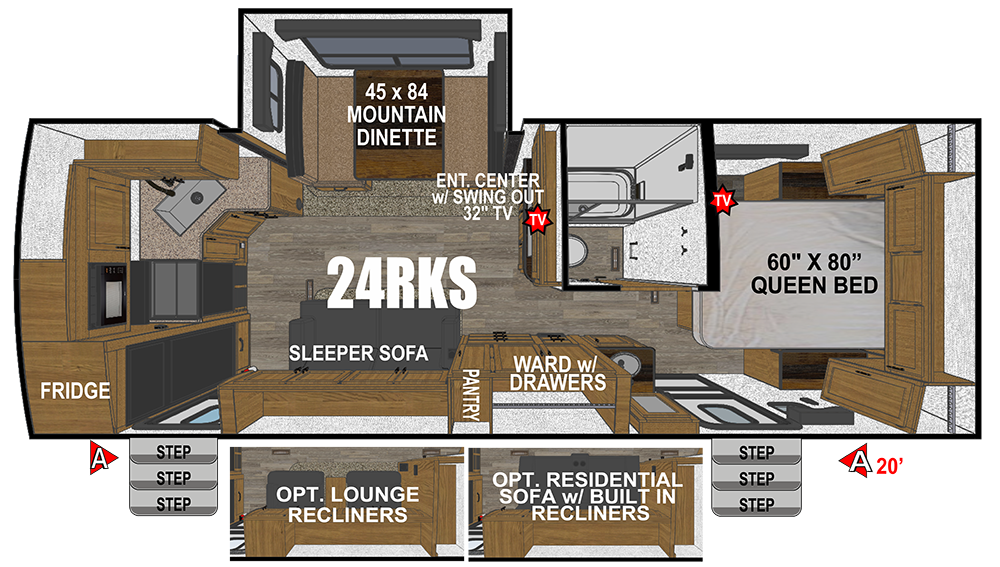 2026 Outdoors RV Timber Ridge 24RKS - Image 2