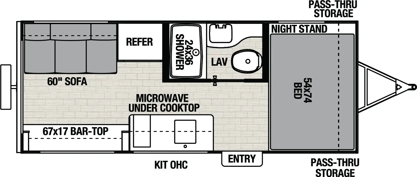 2025 Coachmen Northern Spirit Bijou 15RLB - Floorplan 1