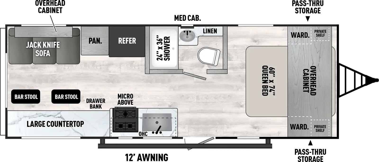 2025 FOREST RIVER 242MK - Floorplan 1