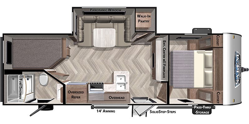 2020 SALEM CRUISE LITE 240BHXL - Floorplan 1
