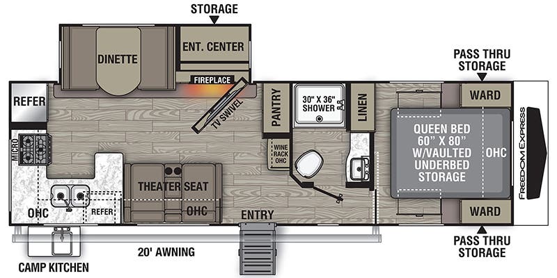 2022 Coachmen FREEDOM EXPRESS floorplan