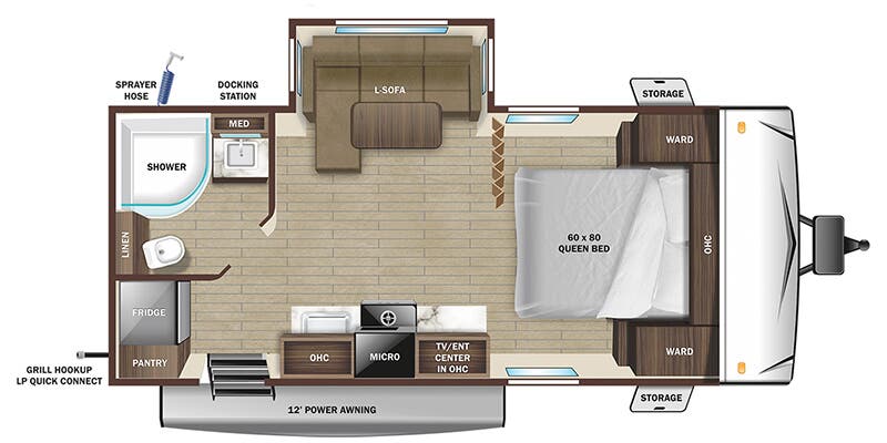 2025 Starcraft Super Lite 212FB floorplan